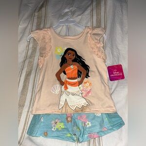 Disney Princess Moana Peach and Orange Toddler Top